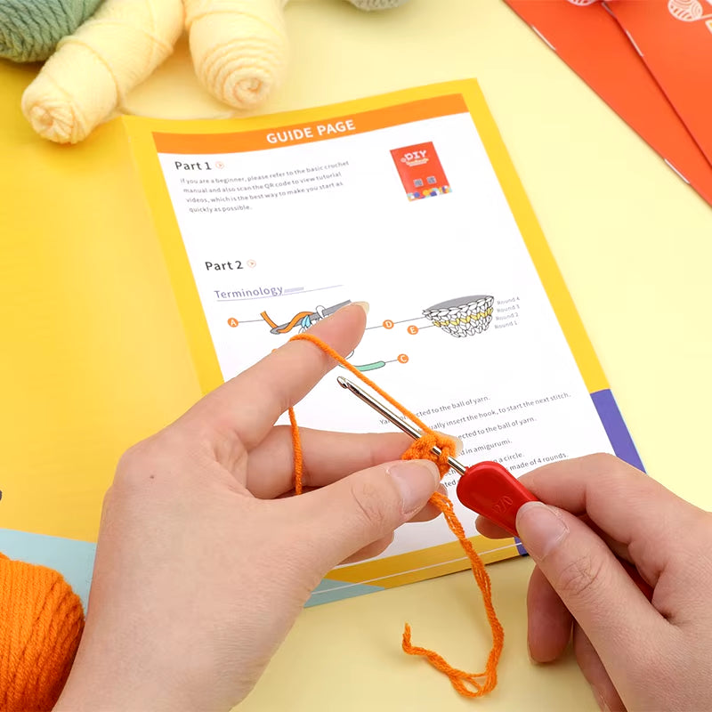 Create Adorable Plush Animals with the Complete DIY Crochet Animal Kit – Perfect for Beginners! Includes Everything You Need to Get Started!