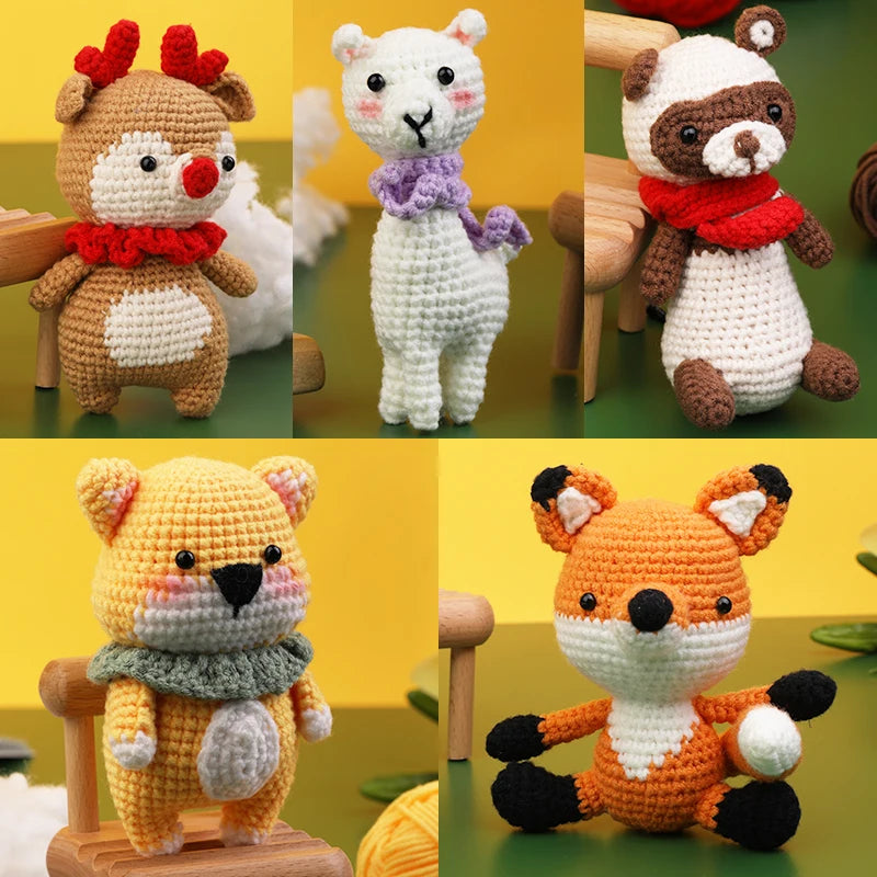 Beginner's Crochet Kit: Complete Yarn & Hook Set with Video Tutorials for Easy Knitting!
