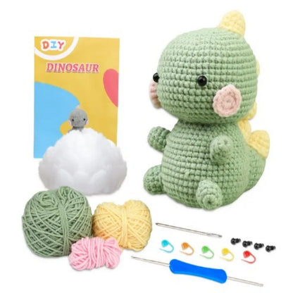 Beginner's Crochet Kit: Complete Yarn & Hook Set with Video Tutorials for Easy Knitting!