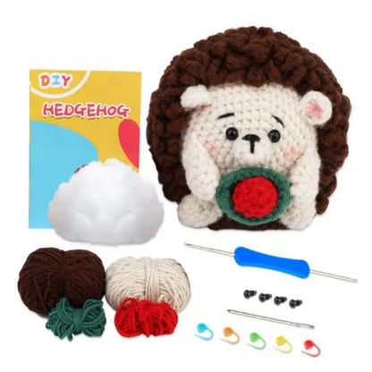 Beginner's Crochet Kit: Complete Yarn & Hook Set with Video Tutorials for Easy Knitting!
