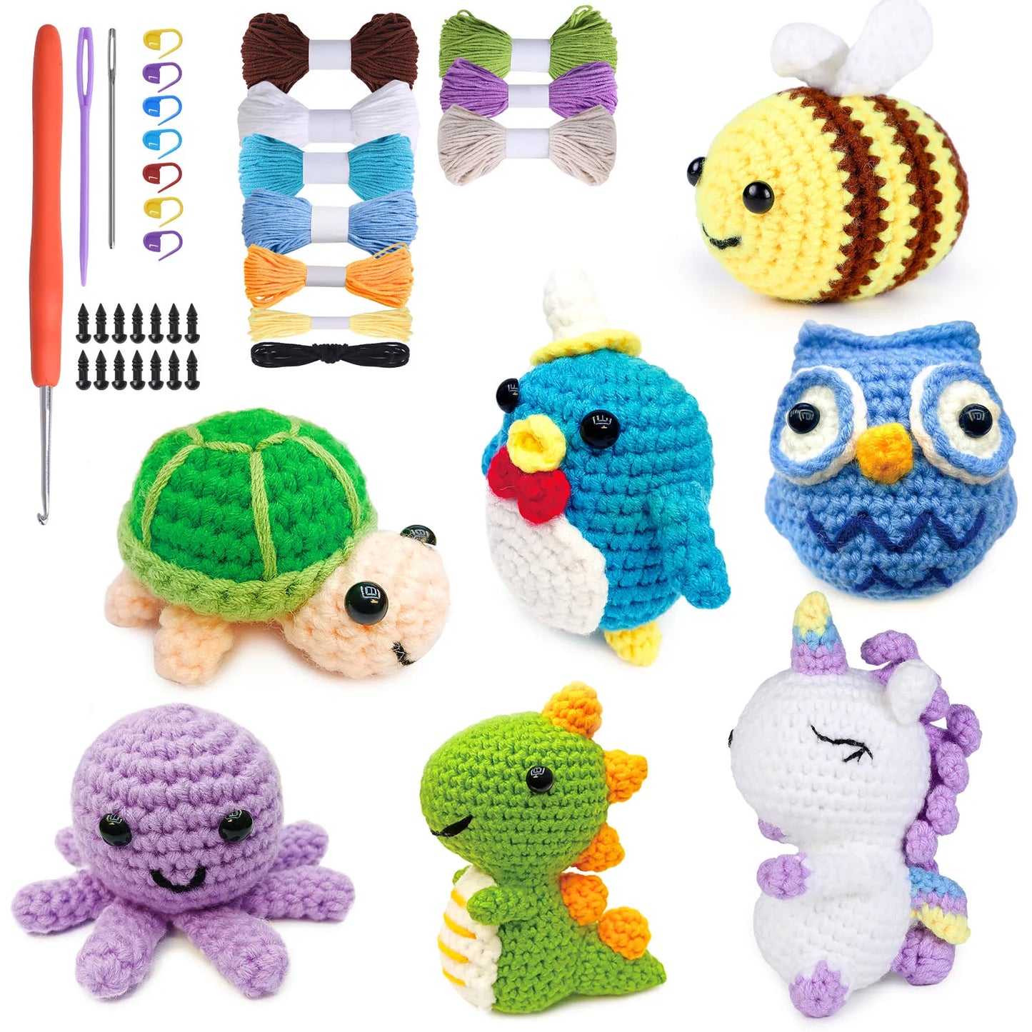 Ultimate Crochet Starter Kit for Beginners - DIY Doll Making Fun for Kids & Teens - Perfect Birthday Gift!